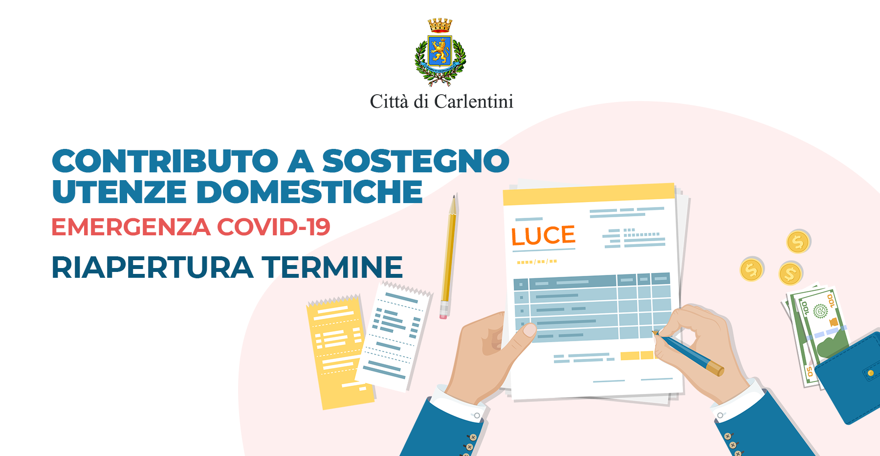 Emergenza COVID-19: riapertura termine erogazione contributi a sostegno delle spese di utenze domestiche