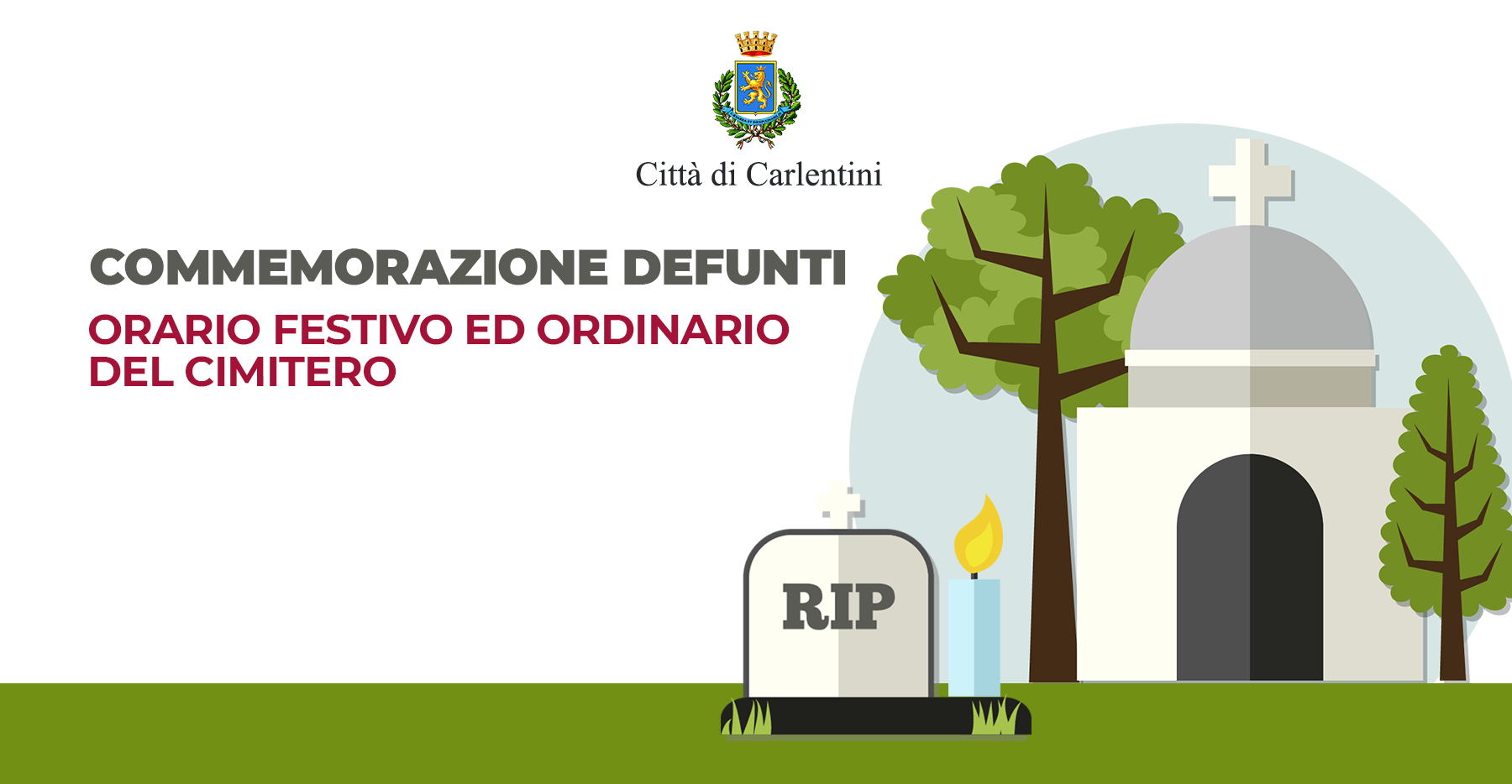 Commemorazione defunti: aggiornamento orario cimitero