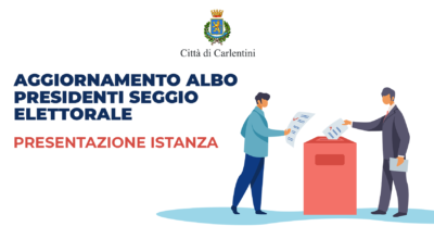 Aggiornamento Albo dei Presidenti di seggio elettorale: presentazione istanza.