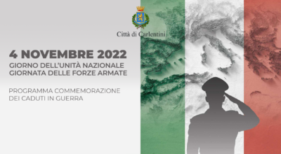 4 Novembre: giornata dell’Unità Nazionale e delle Forze Armate