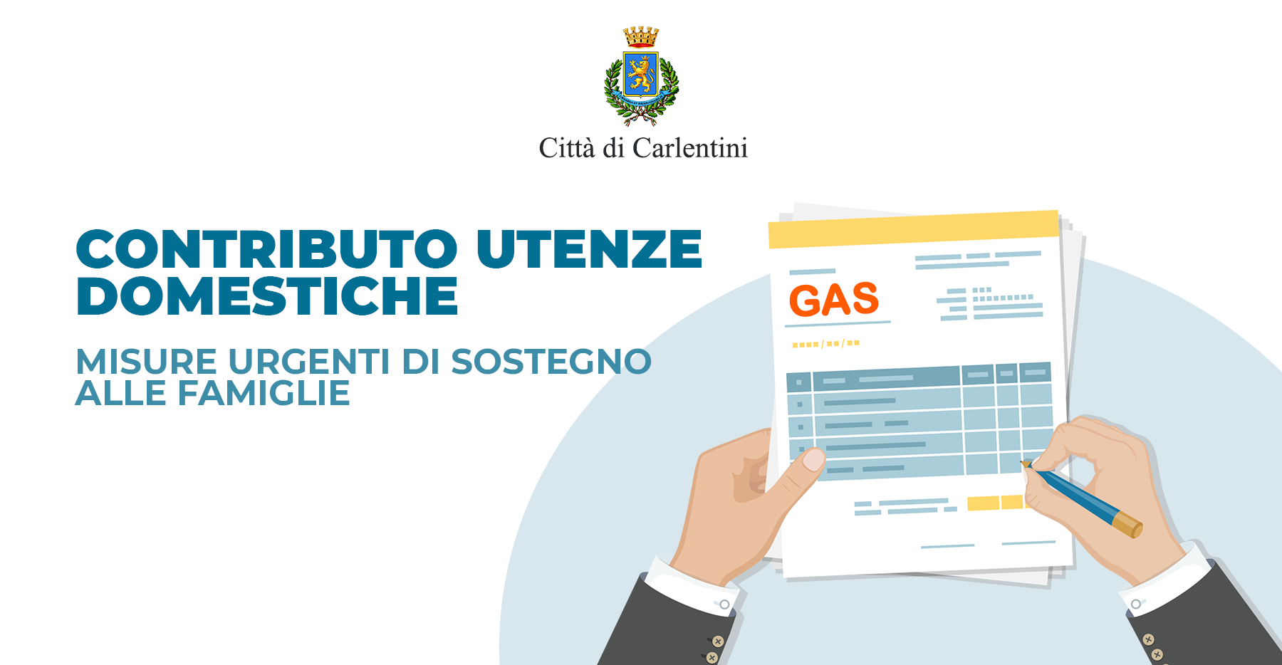 Misure urgenti di sostegno alle famiglie: contributo economico per utenze domestiche