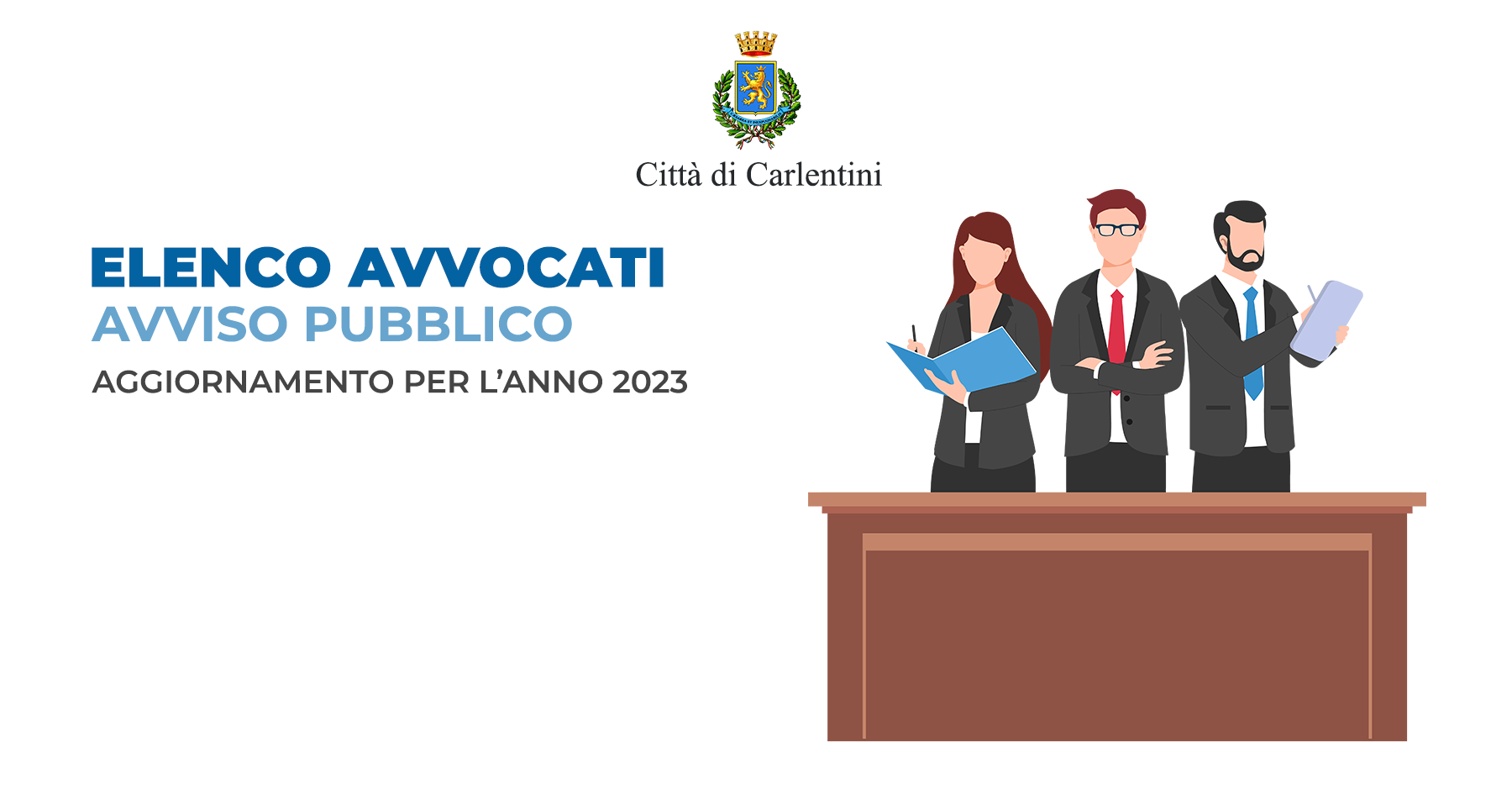 Elenco comunale avvocati: aggiornamento per il conferimento di incarichi per l’anno 2023