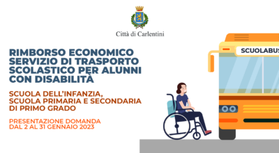 Trasporto scolastico per alunni con disabilità: concessione contributo a rimborso delle spese per il servizio