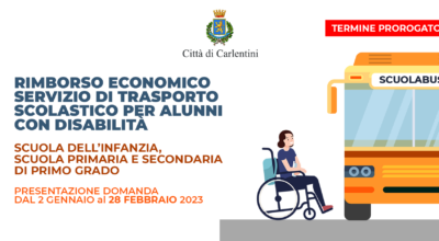 Trasporto scolastico per alunni con disabilità: termine prorogato concessione contributo a rimborso delle spese per il servizio