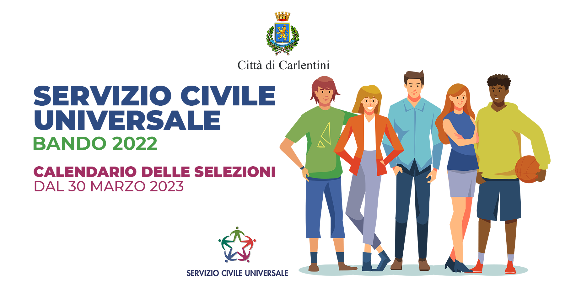 Servizio Civile Universale: il calendario delle selezioni, dal 30 marzo 2023