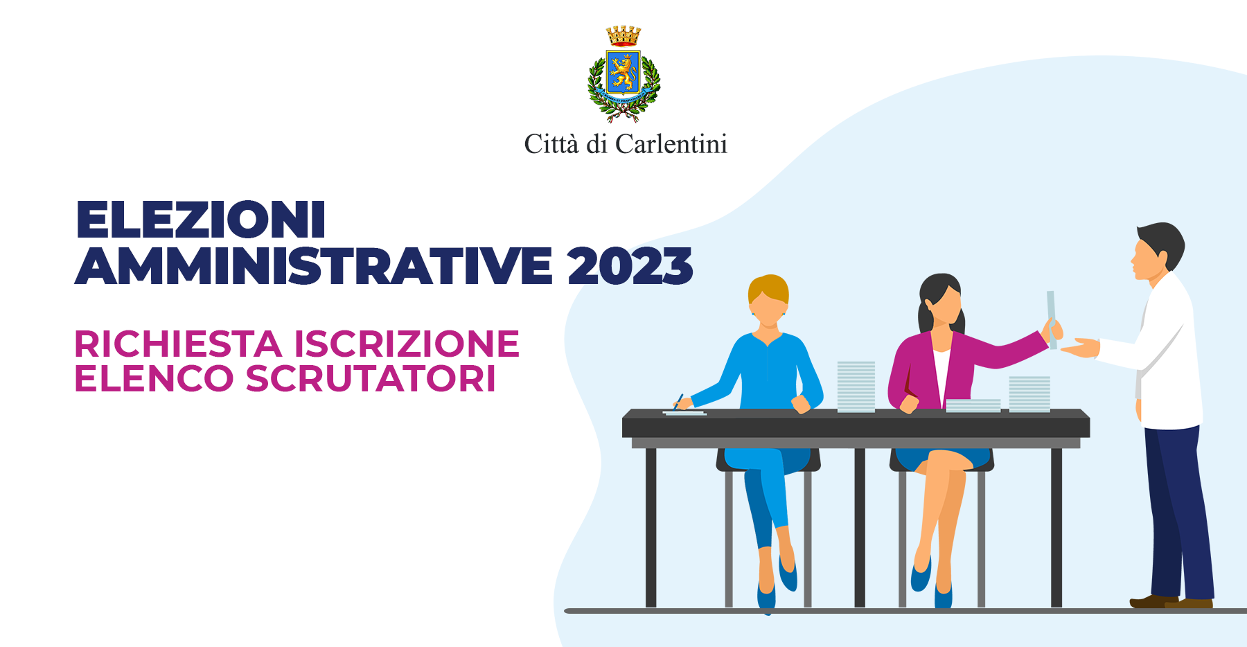 Elezioni Amministrative 2023: iscrizione nell’elenco degli scrutatori