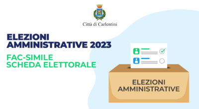 Elezioni Amministrative 2023: fac-simile scheda elettorale