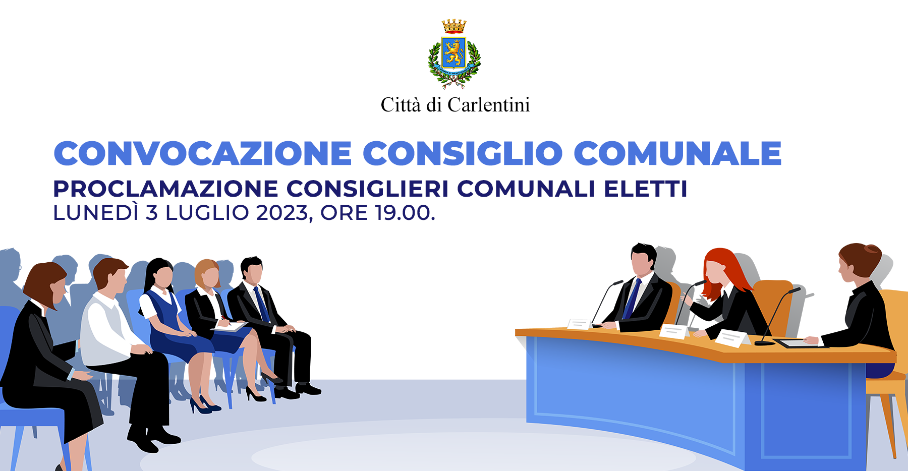 Convocazione Consiglio Comunale: proclamazione Consiglieri eletti