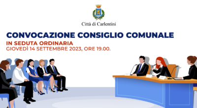 Convocazione Consiglio Comunale: giovedì 14 settembre, ore 19