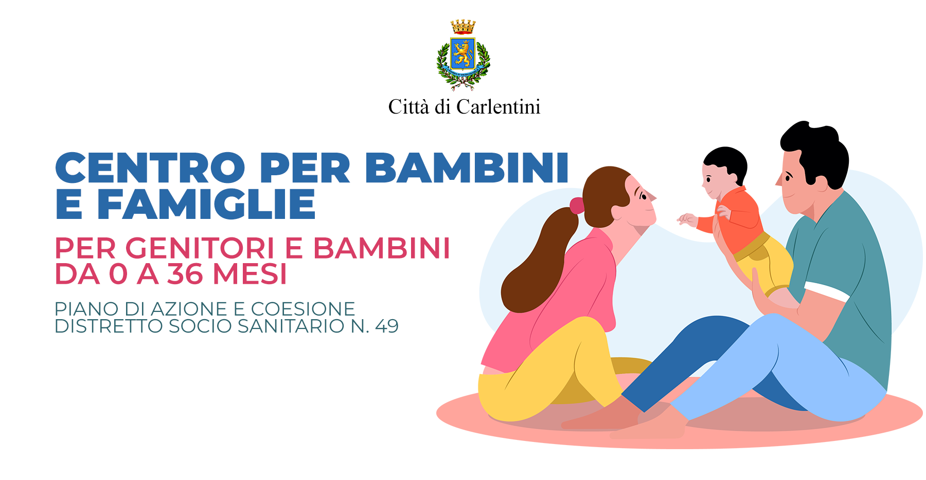 Centro per bambini e famiglie: voucher per genitori e bambini da 0 a 36 mesi.