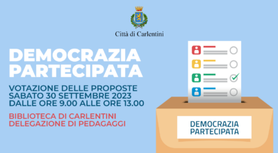 Democrazia partecipata: avviso pubblico per la valutazione e scelta dei progetti