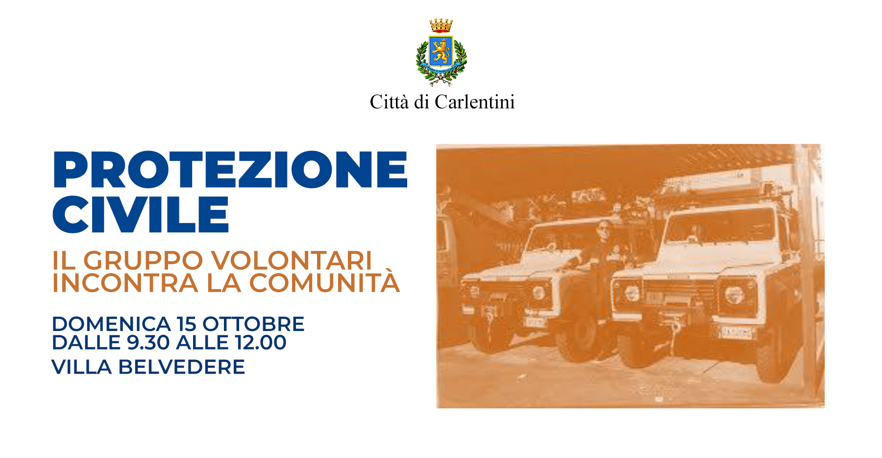 Protezione Civile: il gruppo volontari incontra la comunità