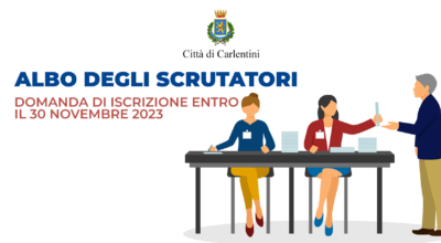 Albo Scrutatori di seggio elettorale: iscrizioni aperte fino al 30 novembre 2023