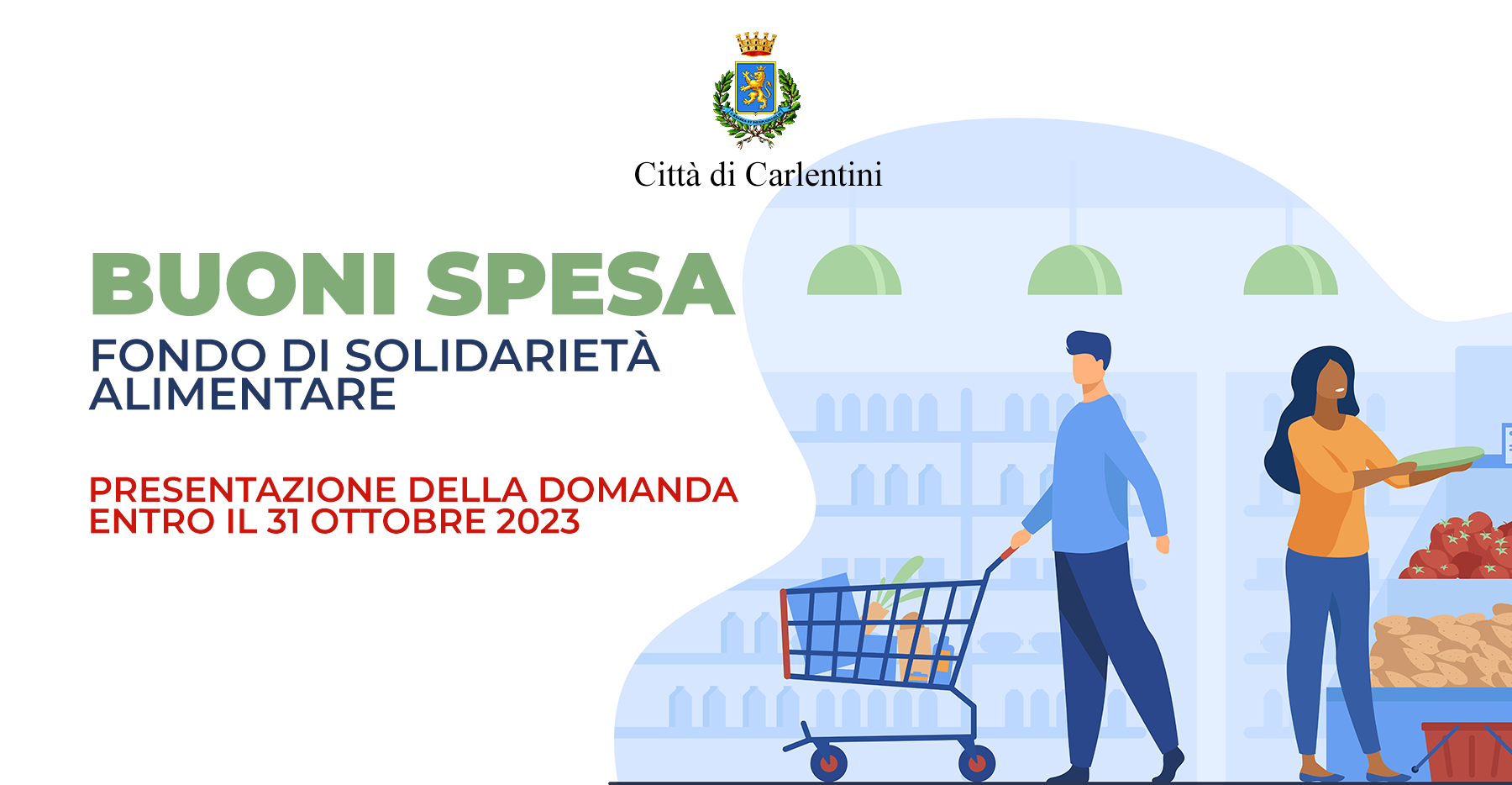 Buoni spesa: bando per la presentazione delle domande