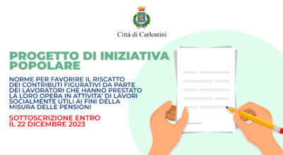 Sottoscrizione popolare: norme a favore del riscatto dei contributi per occupati in lavori socialmente utili