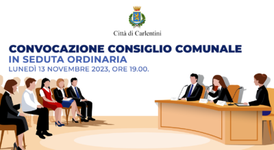 Convocazione Consiglio Comunale: lunedì 13 novembre, ore 19