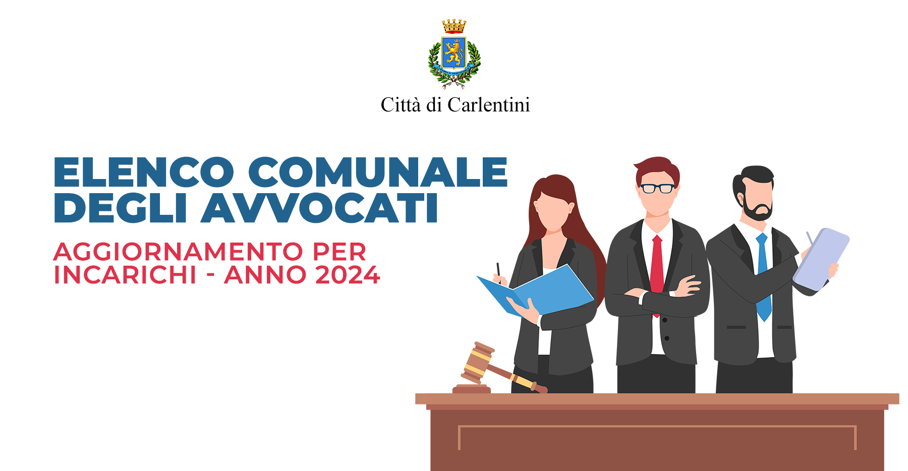 Elenco Comunale degli Avvocati: aggiornamento per conferimento incarichi legali, anno 2024