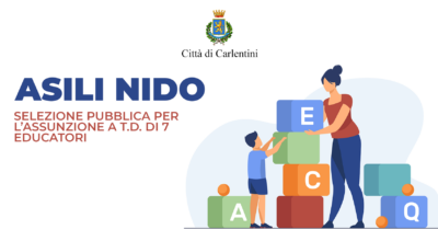 Asili nido: selezione pubblica per l’assunzione a T.D. e Part-Time di 7 educatori