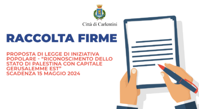 “Riconoscimento dello Stato di Palestina con capitale Gerusalemme Est”: progetto di legge di iniziativa popolare