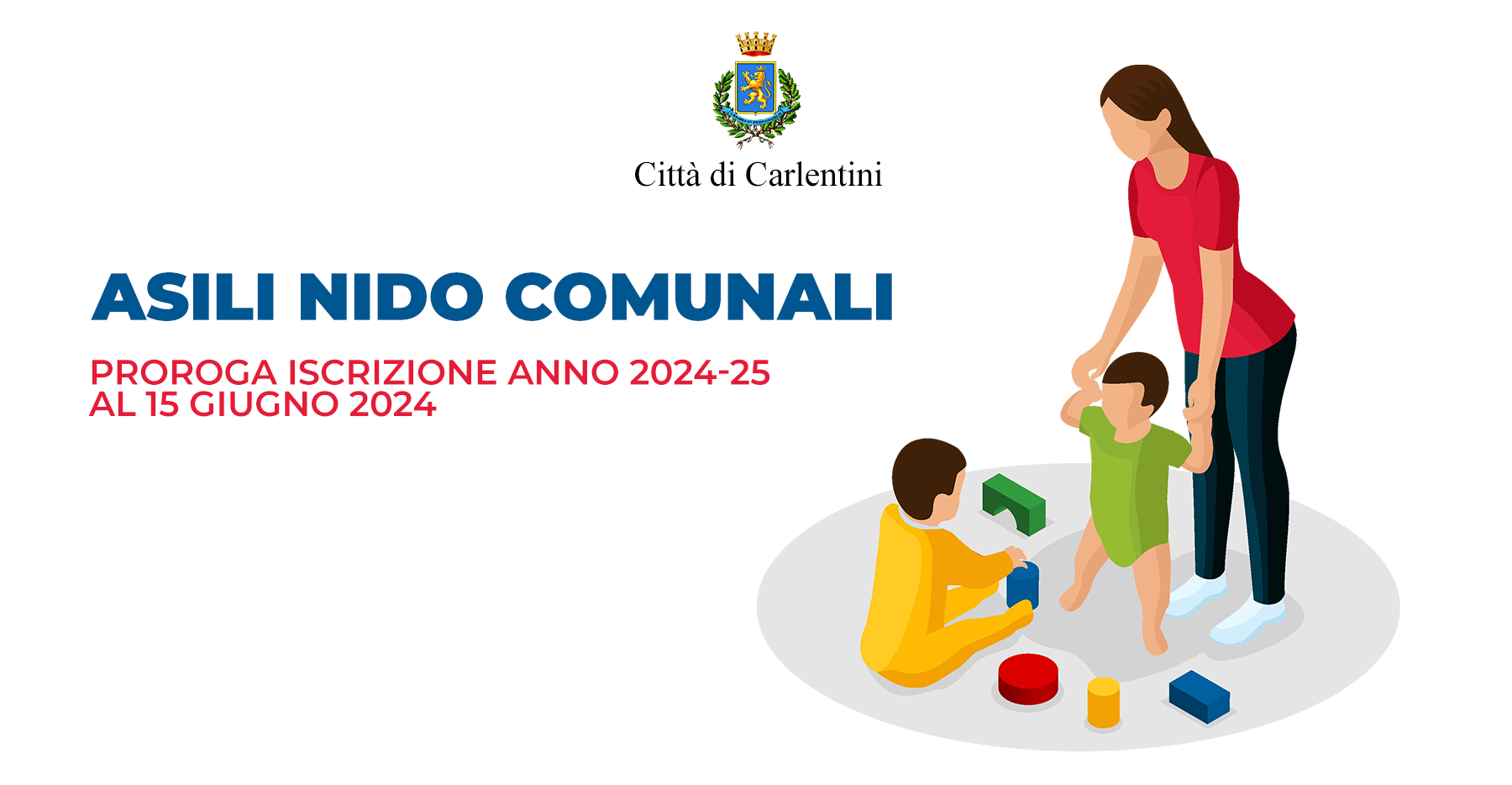 Asili nido comunali: proroga termine iscrizione per l’anno 2024-25