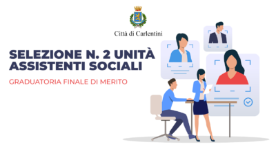 Selezione n. 2 unità assistenti sociali: graduatoria finale di merito