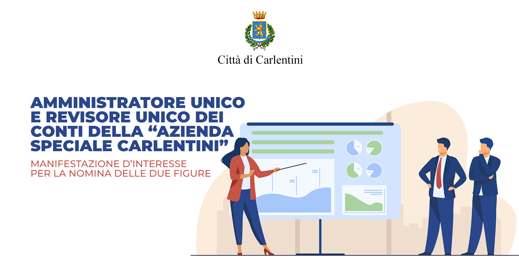 Amministratore unico e revisore unico dei conti della “Azienda speciale Carlentini”: manifestazione interesse per la nomina delle due figure