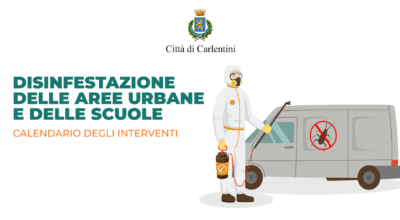 Disinfestazione aree urbane e scuole: il calendario degli interventi