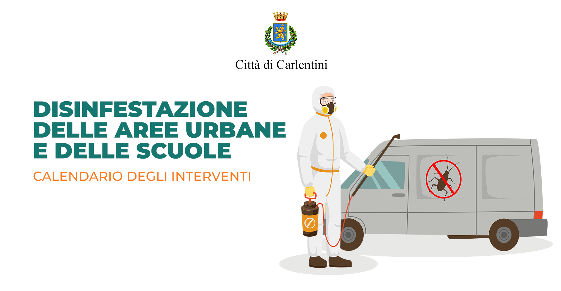 Disinfestazione aree urbane e scuole: il calendario degli interventi