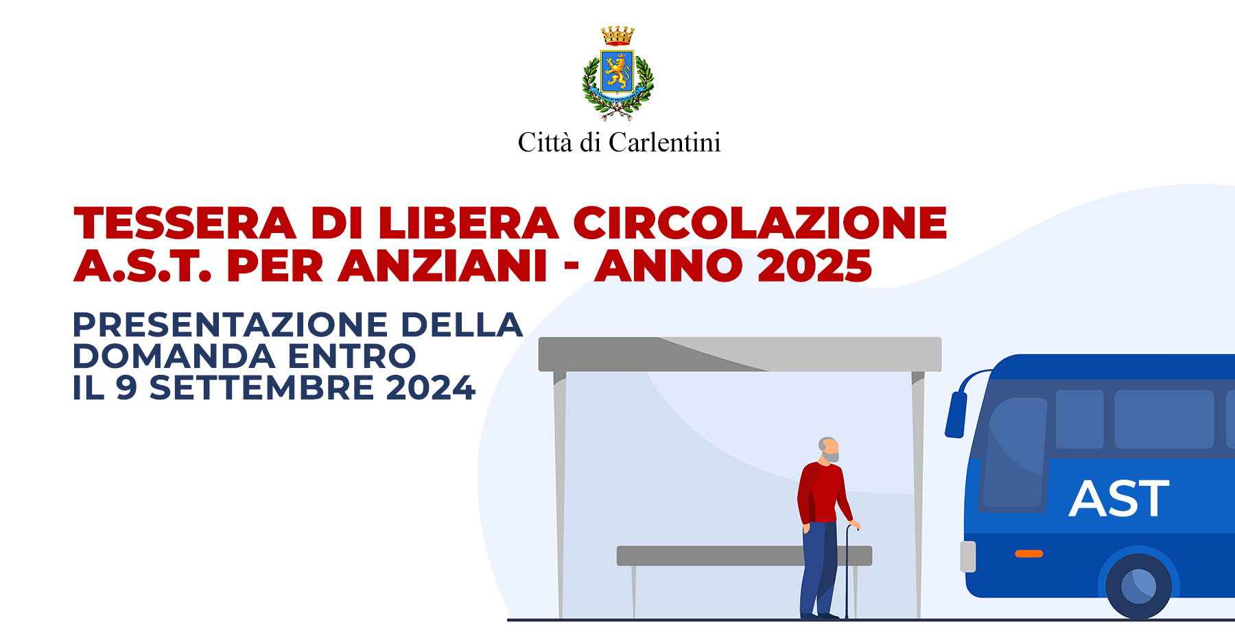 Tessera di libera circolazione A.S.T. per anziani – Anno 2025: domanda entro il 9 settembre 2024