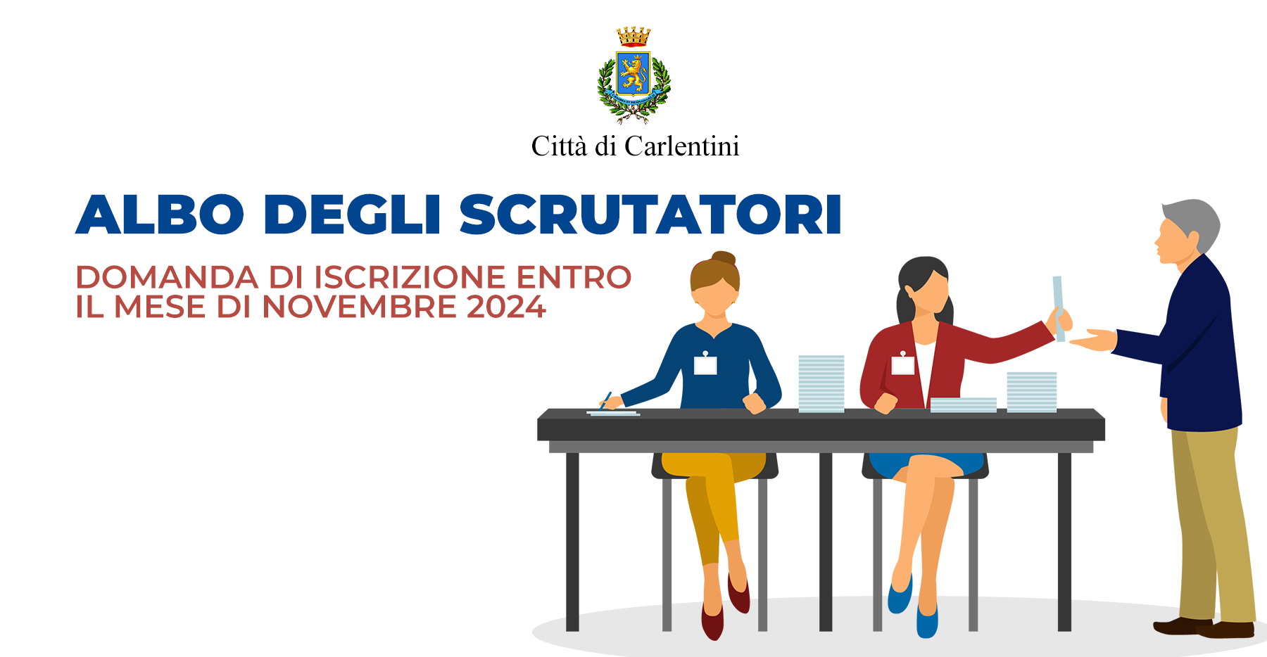 Albo Scrutatori di seggio elettorale: presentazione istanza iscrizione