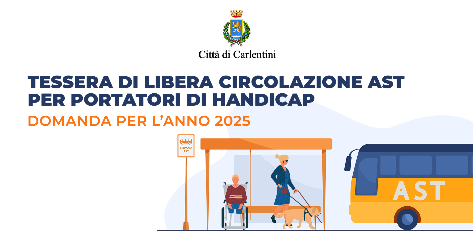 Tessera di libera circolazione A.S.T. per portatori di handicap: domanda entro il 8 novembre 2024.