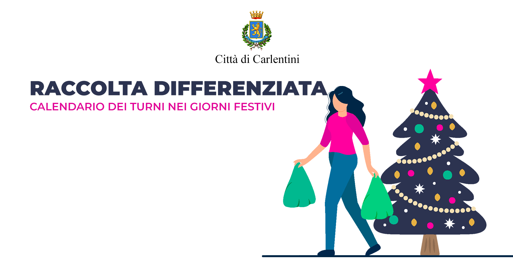 Raccolta differenziata: calendario dei turni nei giorni festivi